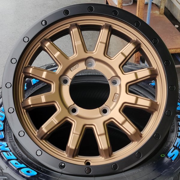 JB64 JB23 ジムニー 16インチ タイヤホイール4本セット トーヨー オープンカントリーRT ホワイトレター 185/85R16 純正車高可 リフトアップ_画像8