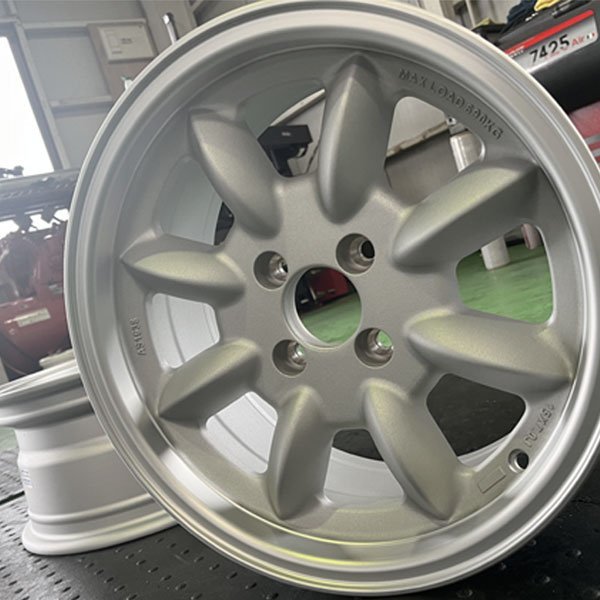 【2本セット】ホイールのみ 新品 15×7.0J+20 PCD 100-4H 15インチ CB 73.1 WR110-BR シルバー トレーラー ジェット_画像1