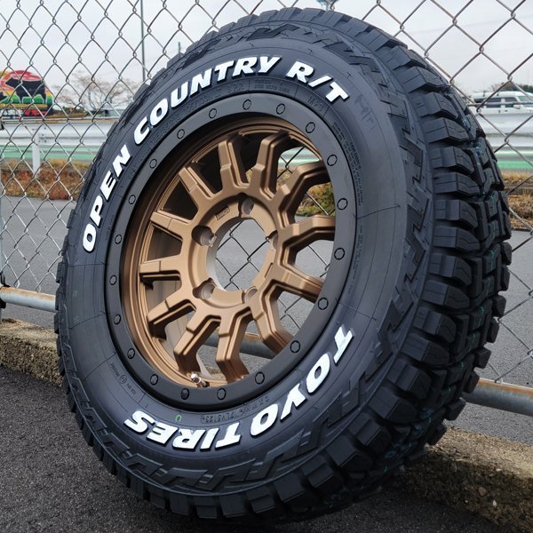 JB64 JB23 ジムニー 16インチ タイヤホイール4本セット トーヨー オープンカントリーRT ホワイトレター 185/85R16 純正車高可 リフトアップ_画像5