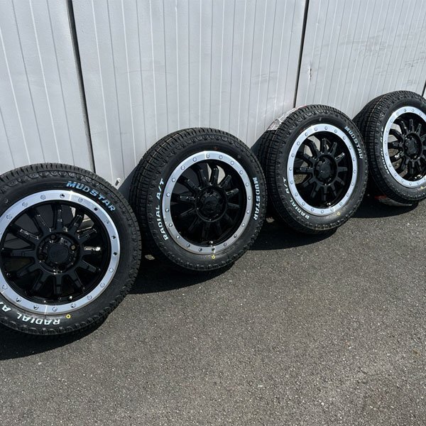 軽自動車 軽トラ 軽バン全般 装着可能 新品 4本セット 155/65R14 14インチ タイヤホイール マッドスター ラジアルAT ホワイトレター_画像5