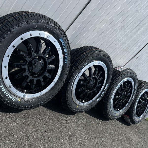 165/65R14 14インチ 新品タイヤホイール 4本セット マッドスター ラジアルAT ホワイトレター 軽自動車 軽トラ 軽バン全般 装着可能_画像6