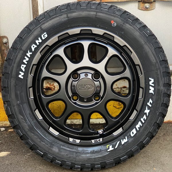 マッドタイヤ エブリイ DA17V DA64V DA62V 14インチ 新品 タイヤホイール4本セット ナンカン FT-9 165/65R14 ホワイトレター_画像2