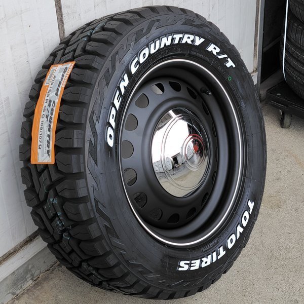 NEW!! ハイエース 200系 レジアスエース 16インチ タイヤ ホイール 215/65R16C トーヨー オープンカントリー RT ホワイトレター D-STEEL_画像5