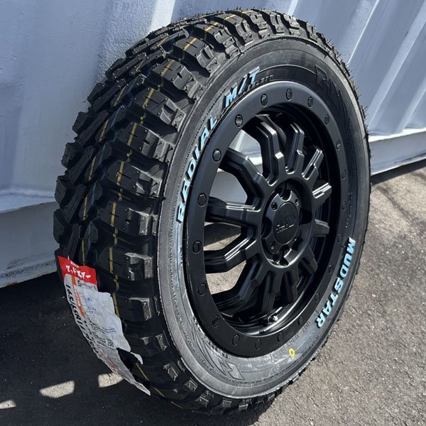 マッドスター ラジアル MT マッドタイヤ ホワイトレター 14インチ 165/65R14 タイヤホイール 新品 4本セット ハイゼット ジャンボ NVAN_画像4