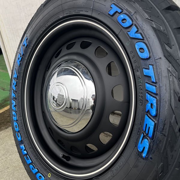 新品 タイヤホイールセット 4本 ハイエース 200系 レジアスエース 16インチ 215/65R16C TOYO OPENCOUNTRY RT ホワイトレター 車検対応_画像5