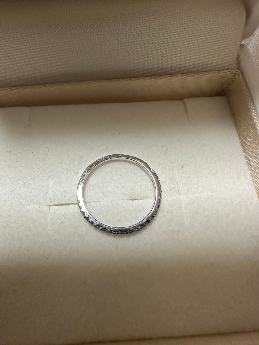 サマンサティアラK18WGダイヤモンド0.1ctピンキーリング 指輪