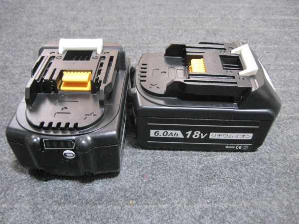 ☆送料無料☆【2個セット】マキタ 互換バッテリー 6.0Ah 18V BL1830 BL1850 BL1860b 対応品の画像2