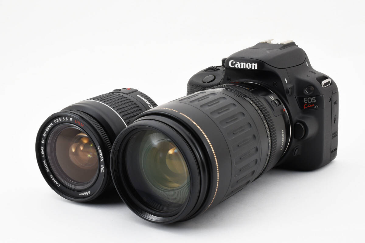 9435円 ☆超極上美品☆CANON キヤノン eos kiss x7 ダブルレンズ 9435円 ☆超極上美品☆CANON キヤノン eos kiss x7 ダブルレンズ