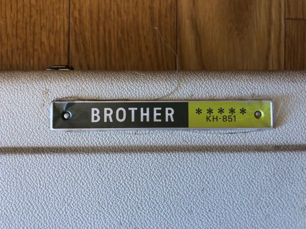 BROTHER ブラザー MODEL KH-851 ブラザー編み機 本体 編み物 手工芸 手芸 ハンドクラフト 昭和レトロ 動作未確認 パリエの画像5