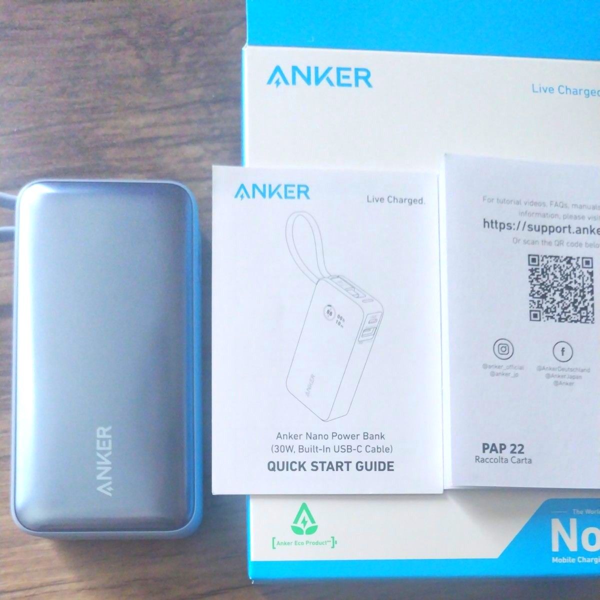 Anker Nano Power Bank１００００ モバイルバッテリー スマートフォン スマホ ノートパソコン
