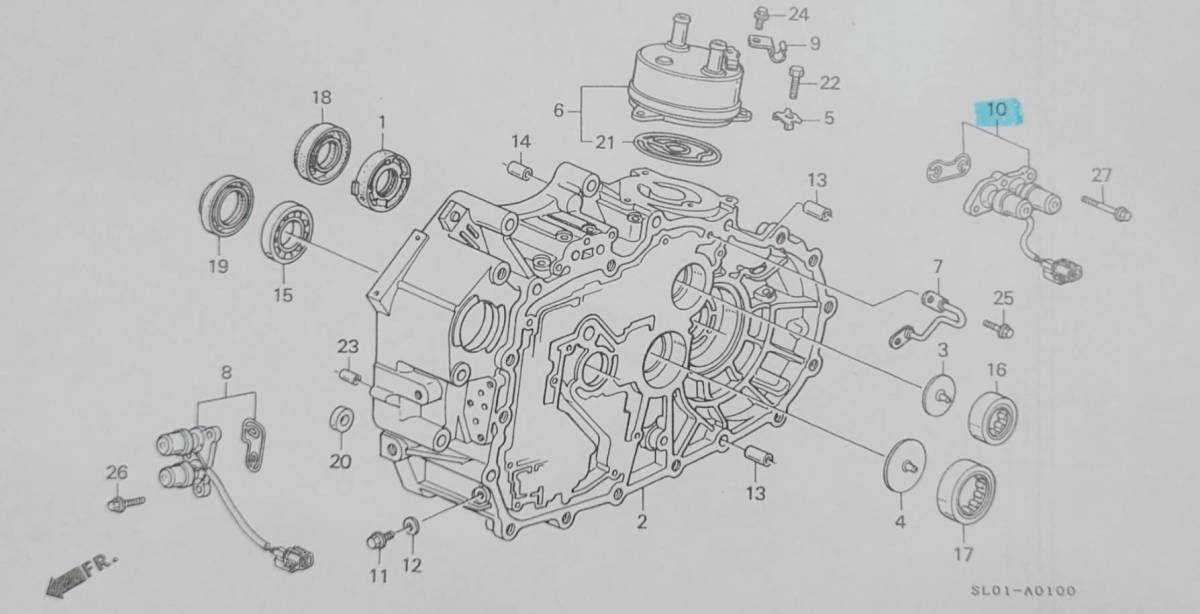 NSX　AT用　シフトロックアップソレノイド　新品純正　NA1.2.ACURA_画像3