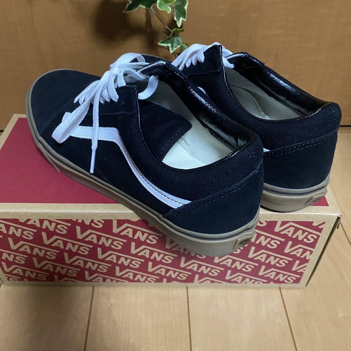 ★美品 赤箱 VANS バンズ US／オールドスクール 28cm ブラック/ミディアム ガム OLD SKOOL VN0001R1GI6の画像4