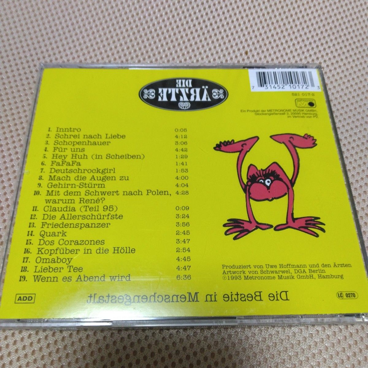 輸入盤CD ディ・エルツテ DIE ARZTE / Die Bestie in Menschenges