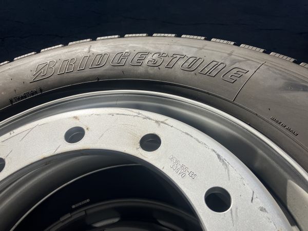 【新車外しタイヤ＆ホイール】295/70R22.5　151/148J　ブリヂストン　オールシーズンタイヤ　M810　2019年製　3本セット_画像6