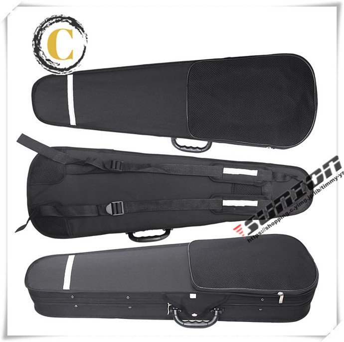 VIOLIN CASE バイオリンケース 楽器 管楽器 600Dオックスフォード 軽量 防撥水 ケース 三角型 3WAY リュック_画像5