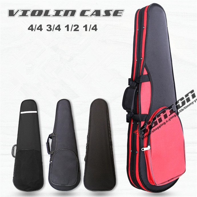 VIOLIN CASE バイオリンケース 楽器 管楽器 600Dオックスフォード 軽量 防撥水 ケース 三角型 3WAY リュック_画像2