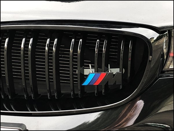 * prompt decision * domestic immediate payment BMW Kido knee grill for emblem M color mat black grill emblem badge front 