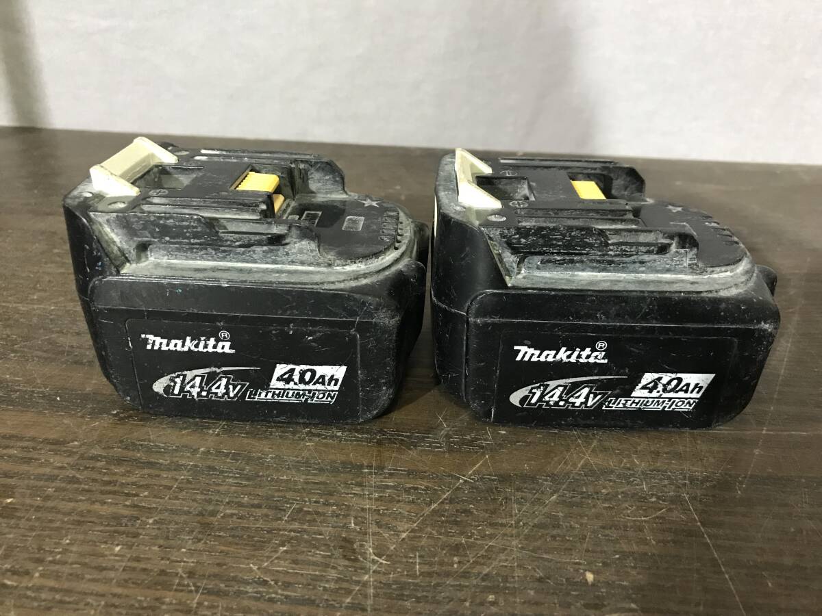 【2296】 マキタ makita 純正 バッテリ 2個セット BL1440 14.4V 4.0Ah Li-ion リチウムイオン 電動工具 バッテリー 【中古品】の画像1