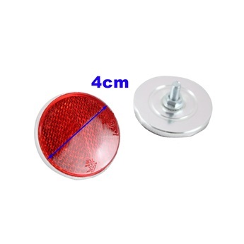  reflector circle shape reverse side side bolt 2 piece set red red reflection material chopper bom Lowrider hot rod USDM scooter re-imported car 
