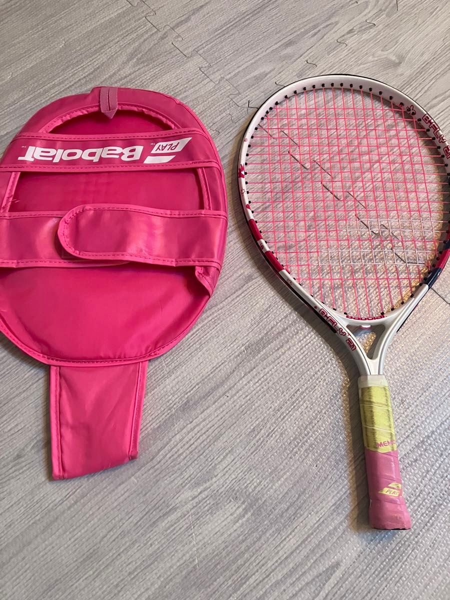 Babolat　バボラ　ジュニア　テニスラケット　21インチ　女の子用　ピンク