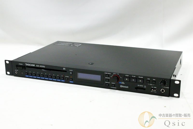 [良品] TASCAM CD-400U Bluetooth/AM・FMチューナー搭載CD/SD/USBプレーヤー 2023年製 [NK355]_画像1