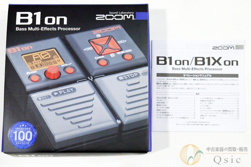 [超美品] ZOOM B1on 小型ながら100種もの多彩なエフェクトを搭載！ [NK326]_画像7