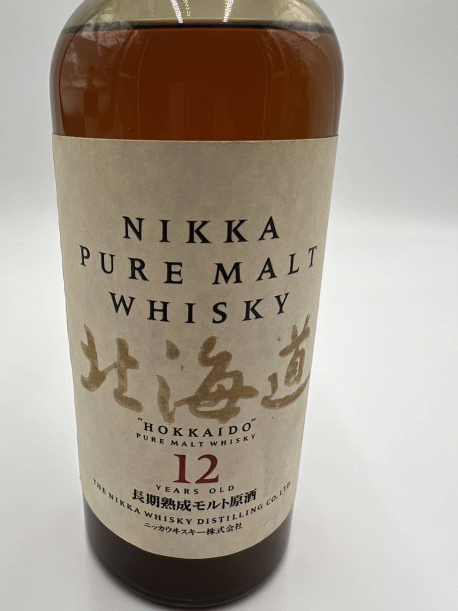 【未開封】　NIKKA PURE MALT WHISKY HOKKAIDO北海道 ニッカ ウイスキー ピュアモルト 長期熟成モルト原酒 750ml #Earth18_画像2