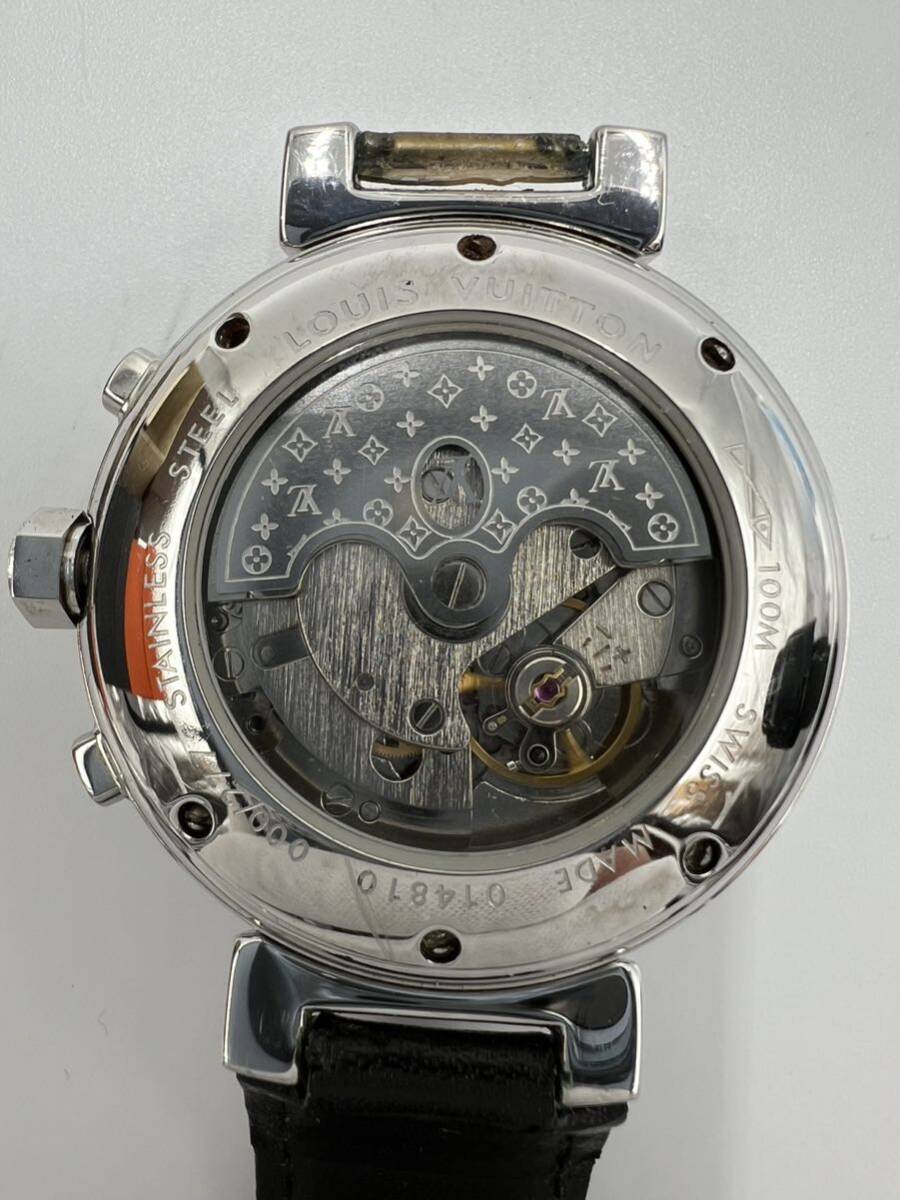  Louis * Vuitton LOUIS VUITTON L plimeroLV277 язык b-ru хронограф Date самозаводящиеся часы часы обратная сторона ske работа товар #Earth85
