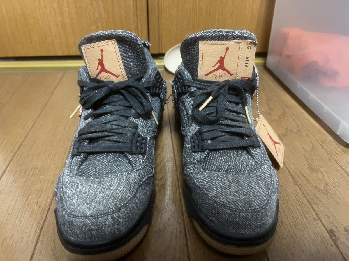 NIKE×LEVI'S ナイキ リーバイス AIR JORDAN4 エアジョーダン RETRO US10 28cm _画像2