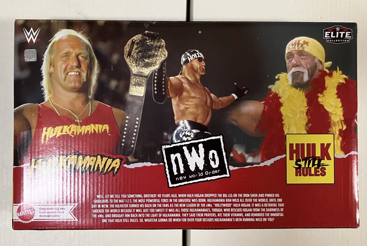 WWE Mattel Elite Hulk Hogan ハルク・ホーガン マテル プロレスフィギュア 3個パック WWF WCW NWO 新品未開封_画像2
