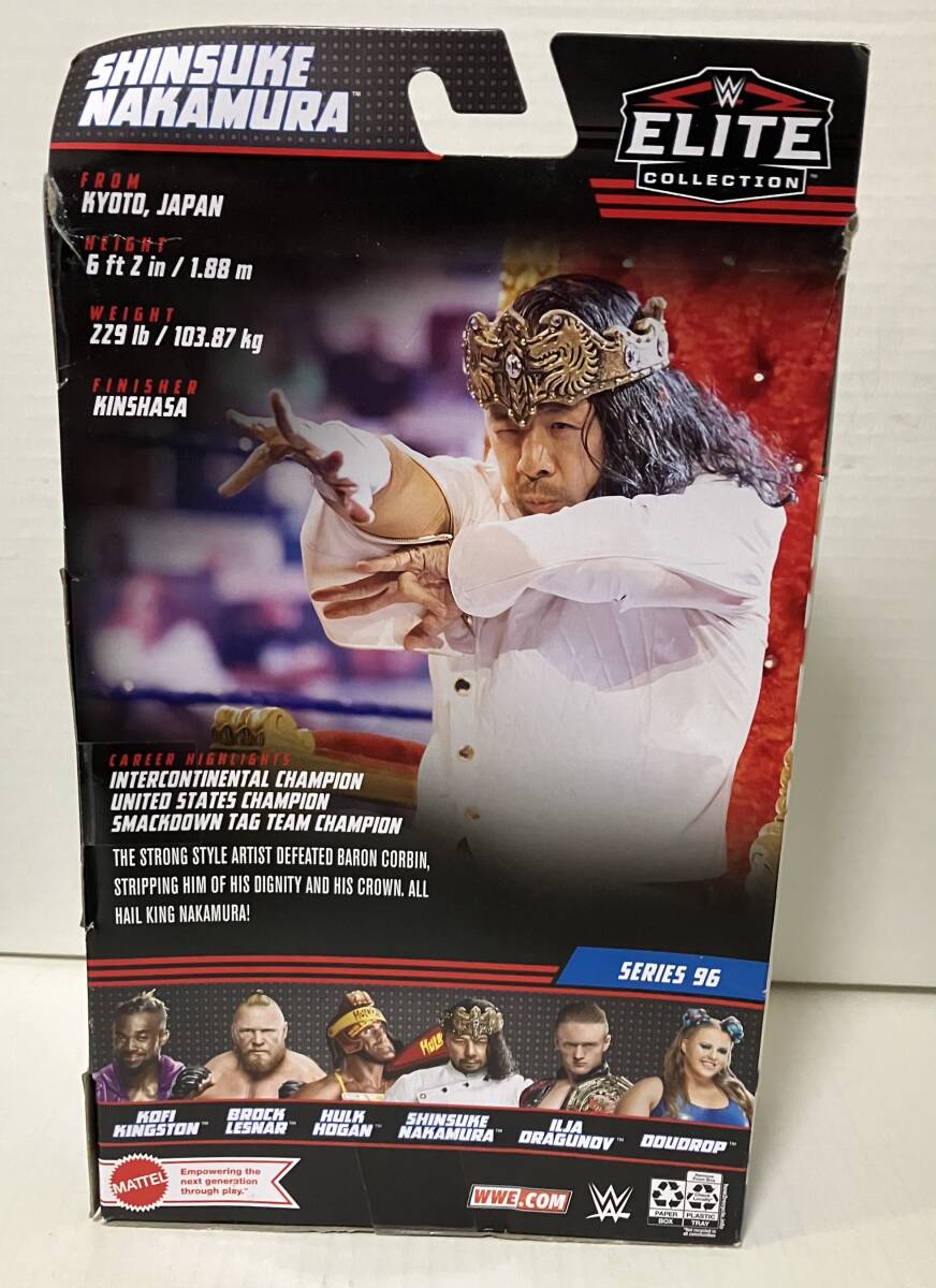 WWE Mattel Elite Shinsuke Nakamura 中邑真輔 マテル WWF プロレスフィギュア_画像2