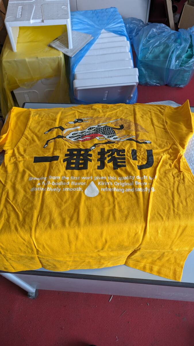 ◆新品未使用◆非売品 ノベルティ KIRIN キリン 一番搾り Tシャツ Lサイズの画像4