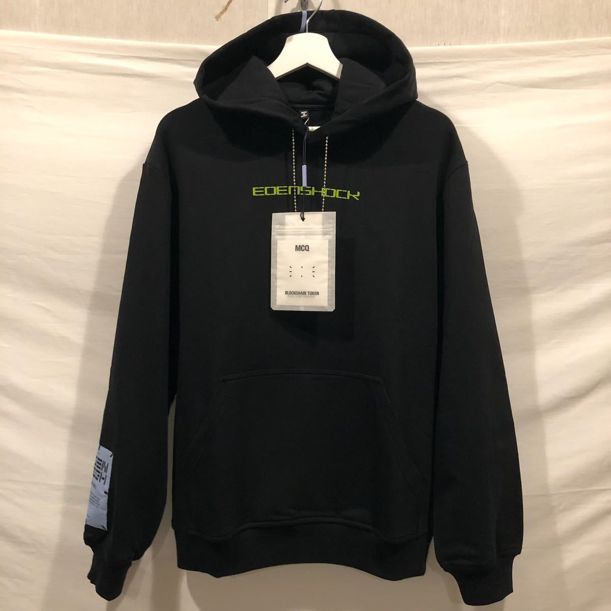  Alexander McQueen black Parker MCQ sweat pull over chain Parker Hooded