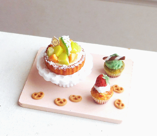 ミニチュア＊メロンタルト＆カップケーキの画像3