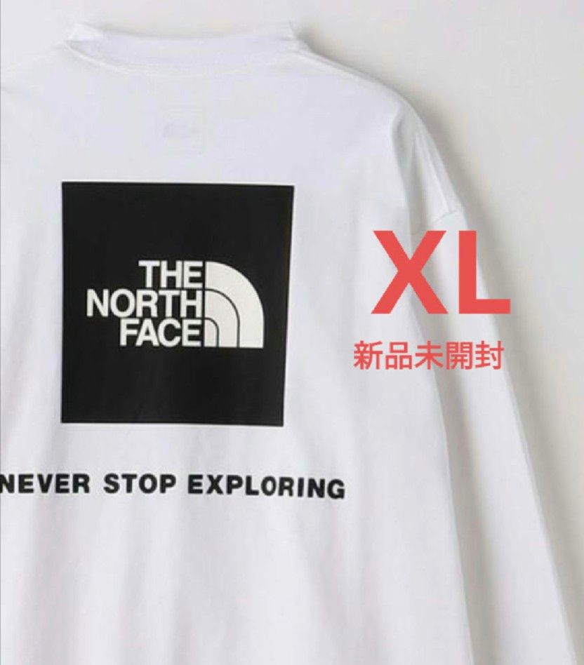 【本日のみ】ザ・ノース・フェイス THE NORTH FACE  バックスクエアロゴティー 長袖  tシャツ XLサイズ
