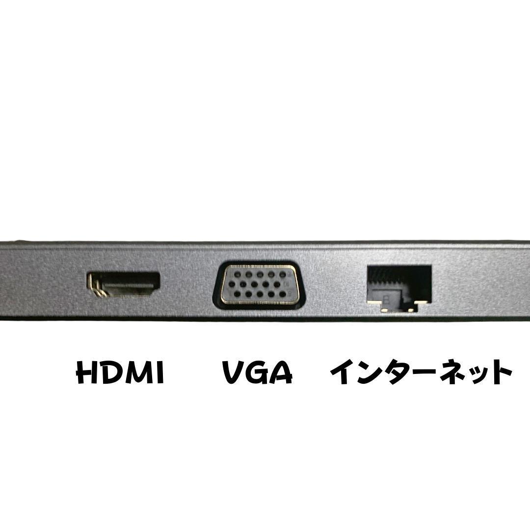 【USB type-c ハブ】10in1 スケルトン　3.0 HDMI SD_画像6