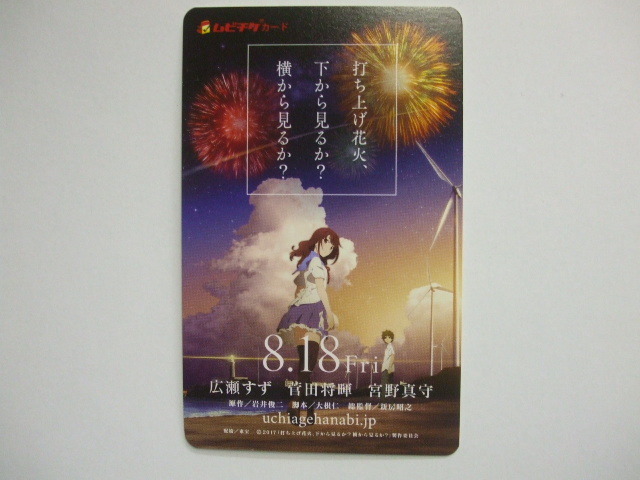 ムビチケ 打ち上げ花火、下から見るか？横から見るか？　アニメ　半券　前売り券　チケット　使用済み_画像1