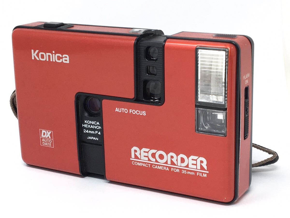 KONICA RECORDER レッド コニカ レコーダー ハーフカメラ 赤 美品