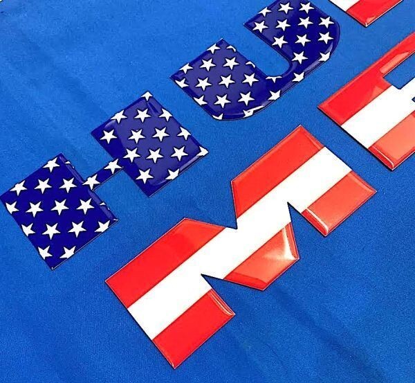 1セット限り在庫品 激レア ハマーH2 3D リア バンパー レター アメリカ国旗柄 HUMMER 文字 新品_画像3