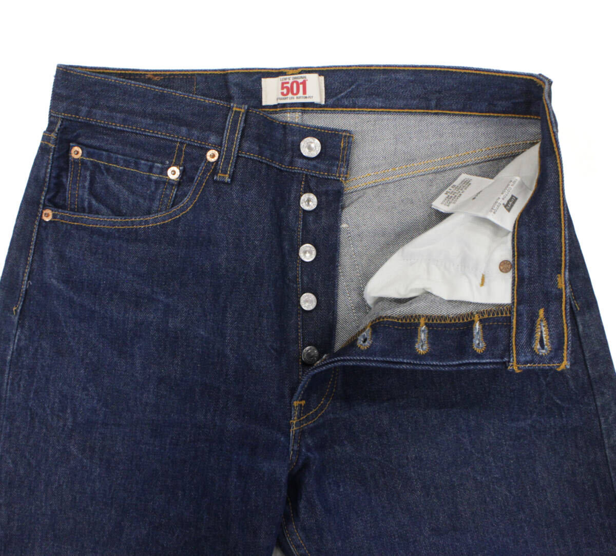 濃紺 00s Levi's リーバイス 501 デニム パンツ W32 メキシコ製 _画像5