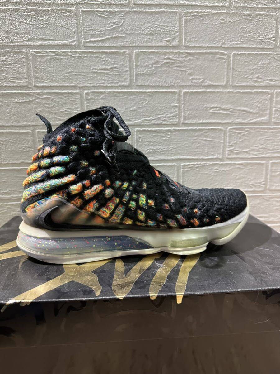 NIKE LEBRON 17 体育館バスケ使用品の画像4