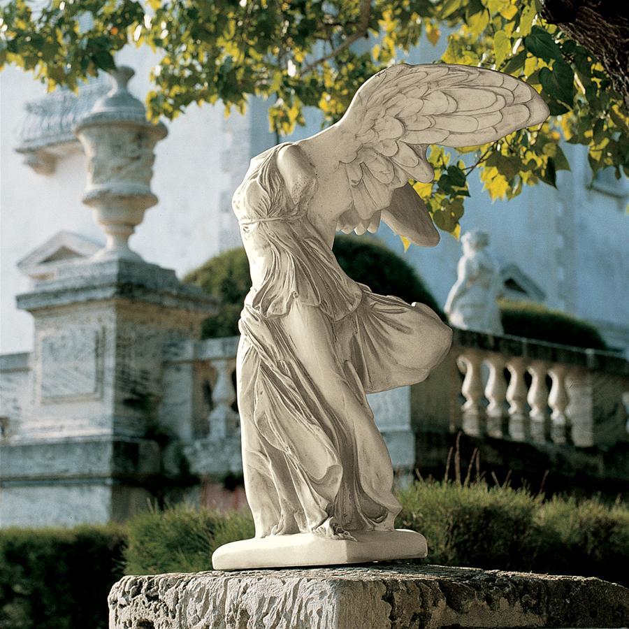 103cm サモトラケのニケ 西洋彫刻洋風オブジェ庭飾り装飾品インテリア置物兼アウトドア彫像ガーデンエクステリア庭園オーナメント