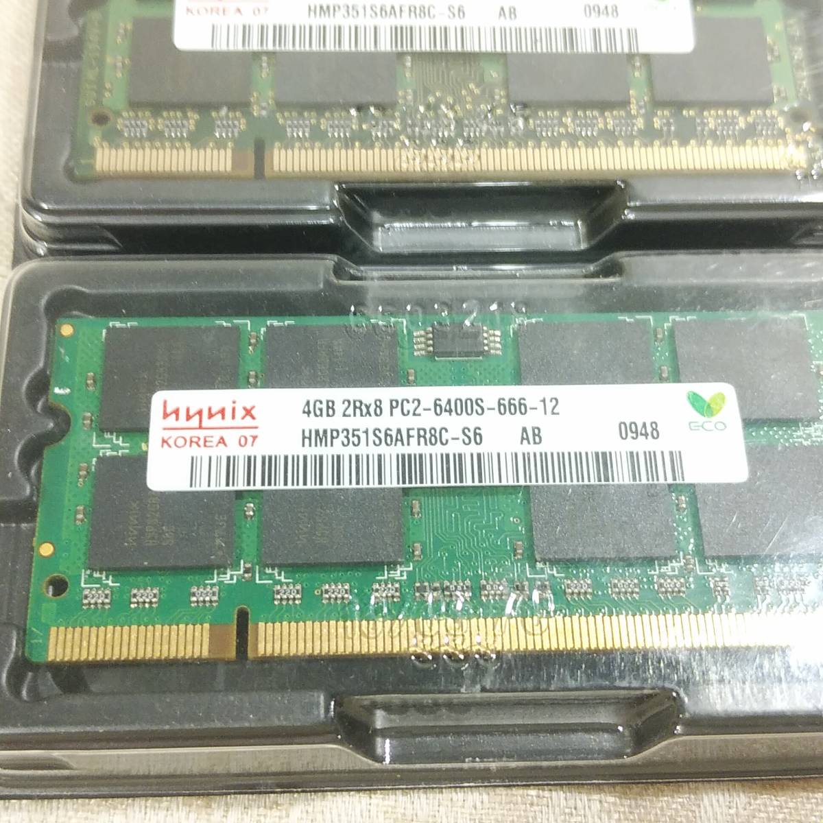 新品 ノートPC用メモリ hynix ハイニックス PC2-6400S DDR2 800MHz 4GB×2枚セット 計8GB 送料無料_画像4