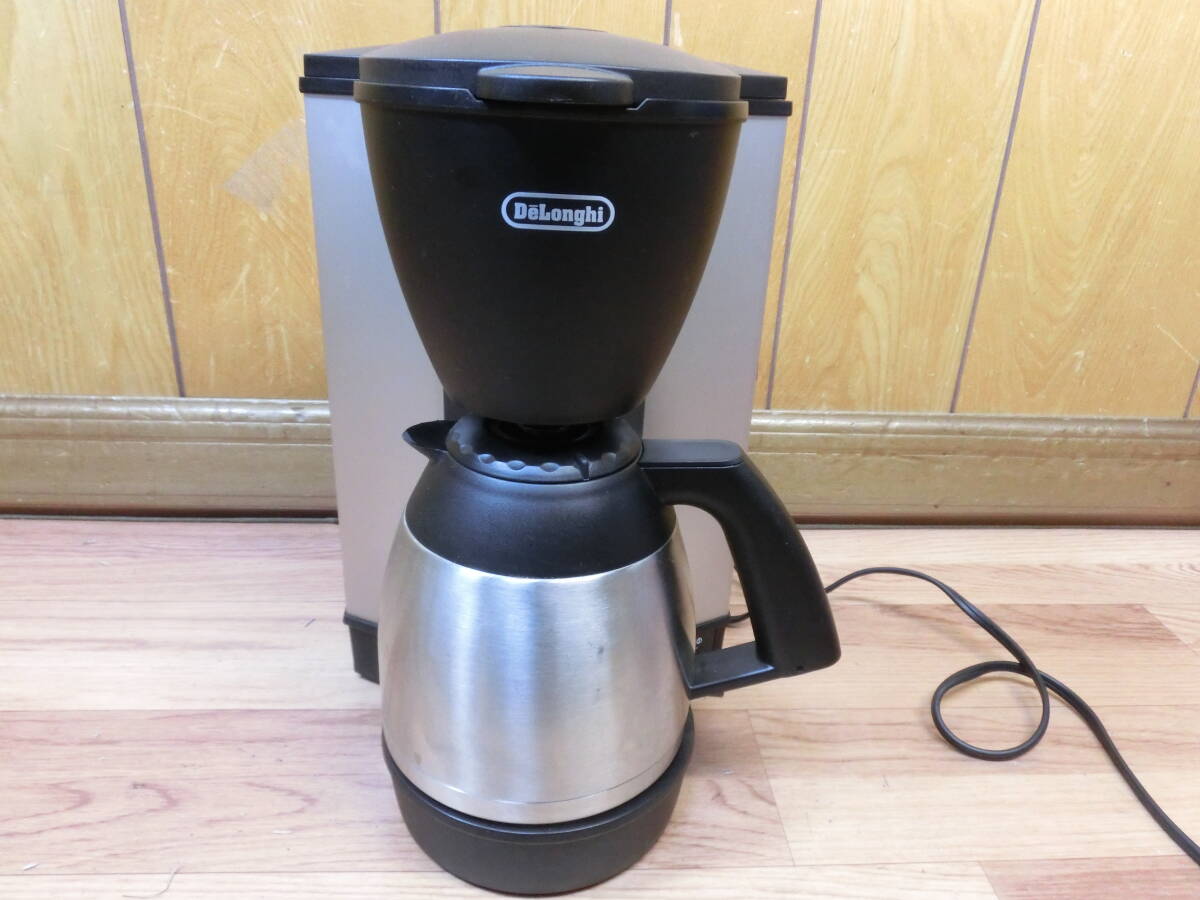 ● DeLonghi 保温ポット付コーヒーメーカー CM-336N 1～5杯 再利用可フィルタータイプ ●の画像1