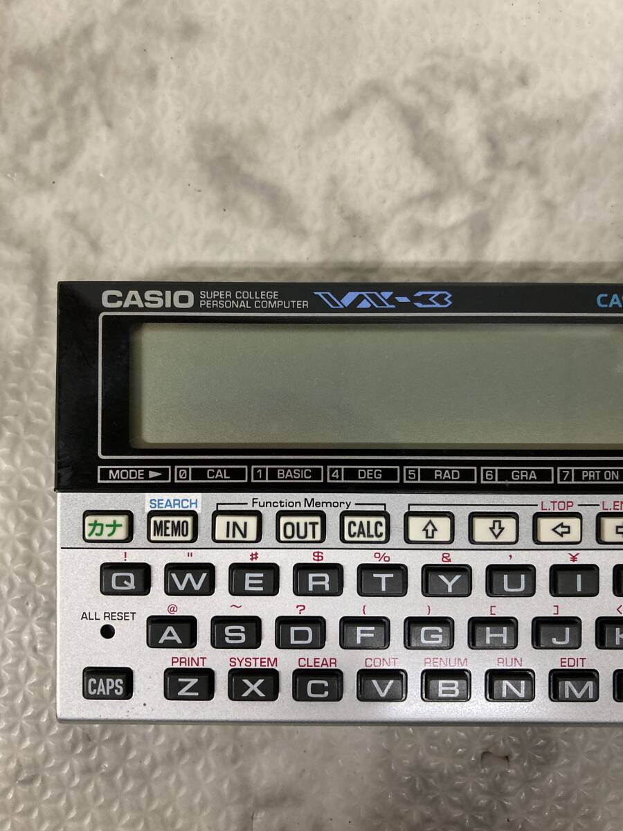 SY2886　CASIO C-LANGUAGE VX-3 本体のみ 未確認 ジャンク品_画像2