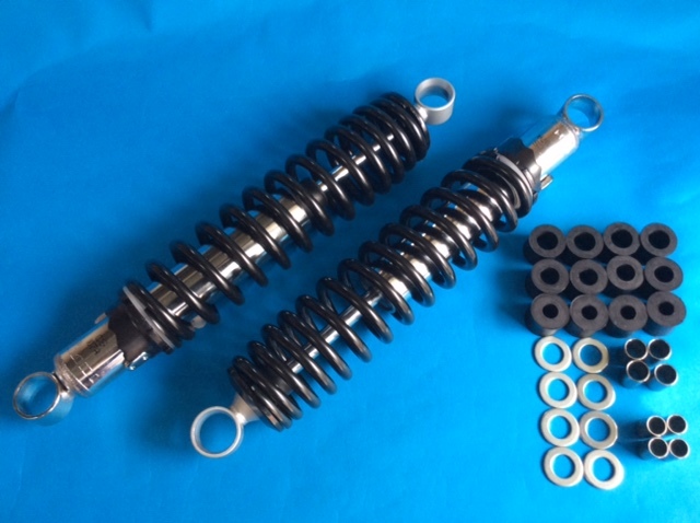 * new goods free shipping GSX250E katana(Twin) GSX400E katana(Twin) MDI suspension single 325mm chrome / black (06-36275-CB)