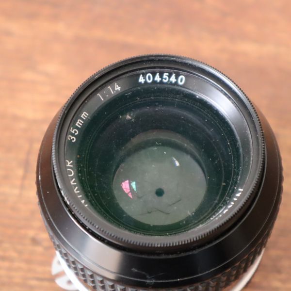 fb60586 カメラレンズ ニコン Nikon Micro-NIKKOR 35mm 1:1.4 一眼レフ レンズ保護フィルター ジャンク ②_画像3