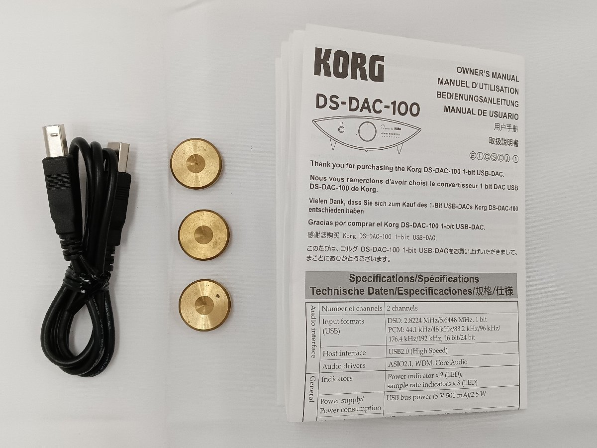 ★中古品★ KORG コルグ DS-DAC-100 ヘッドフォンアンプ【他商品と同梱歓迎】_画像7