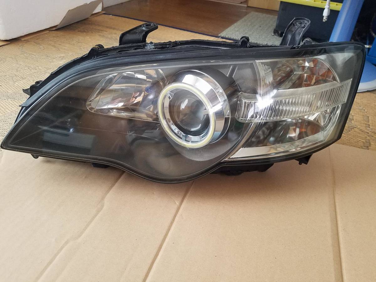 レガシィ BL5 BP5 前期 純正 HID ヘッドライト 左右セット 刻印 2B COBイカリング、LEDコントローラー、8000K おまけHIDバーナー付き _画像2