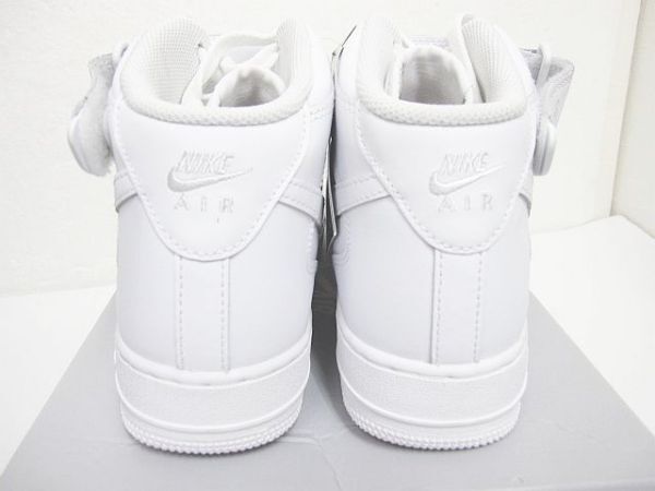 【新品未使用】NIKE ナイキ AIR FORSE 1 MID ’07 CW2289-111 エアフォース1 スニーカー 白 US8.5 26.5cm ■管理番号L27827YER-240310-5K_画像6